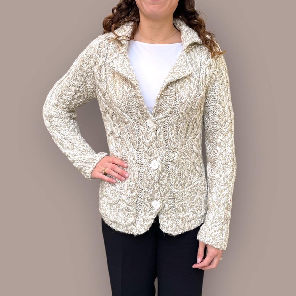 Think Pink Chunky Knit Cardigan